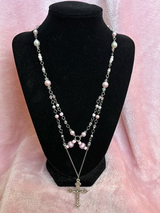Pink Delicate Rosary