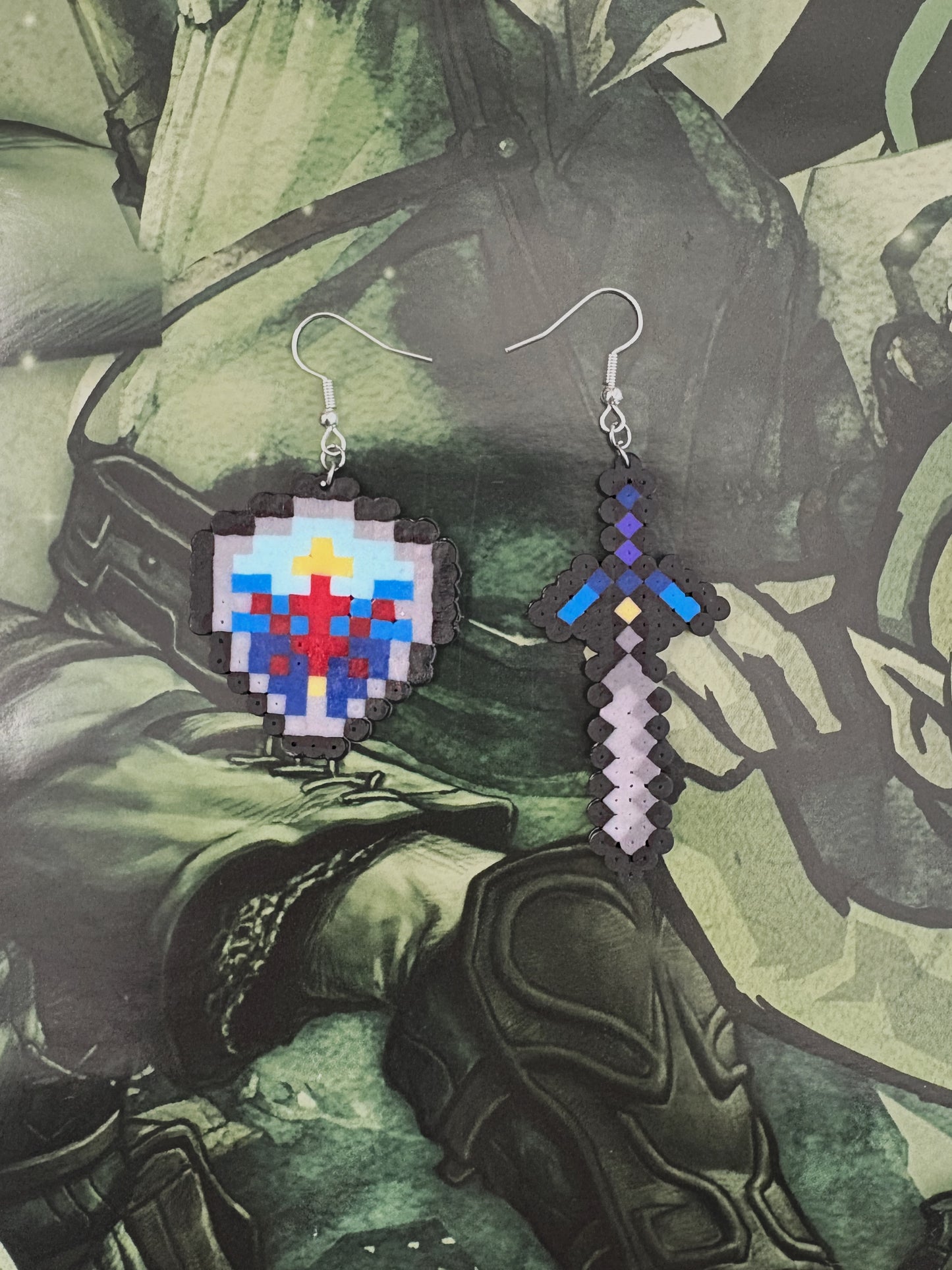Master Sword and Shield Earrings - The Legend Of Zelda