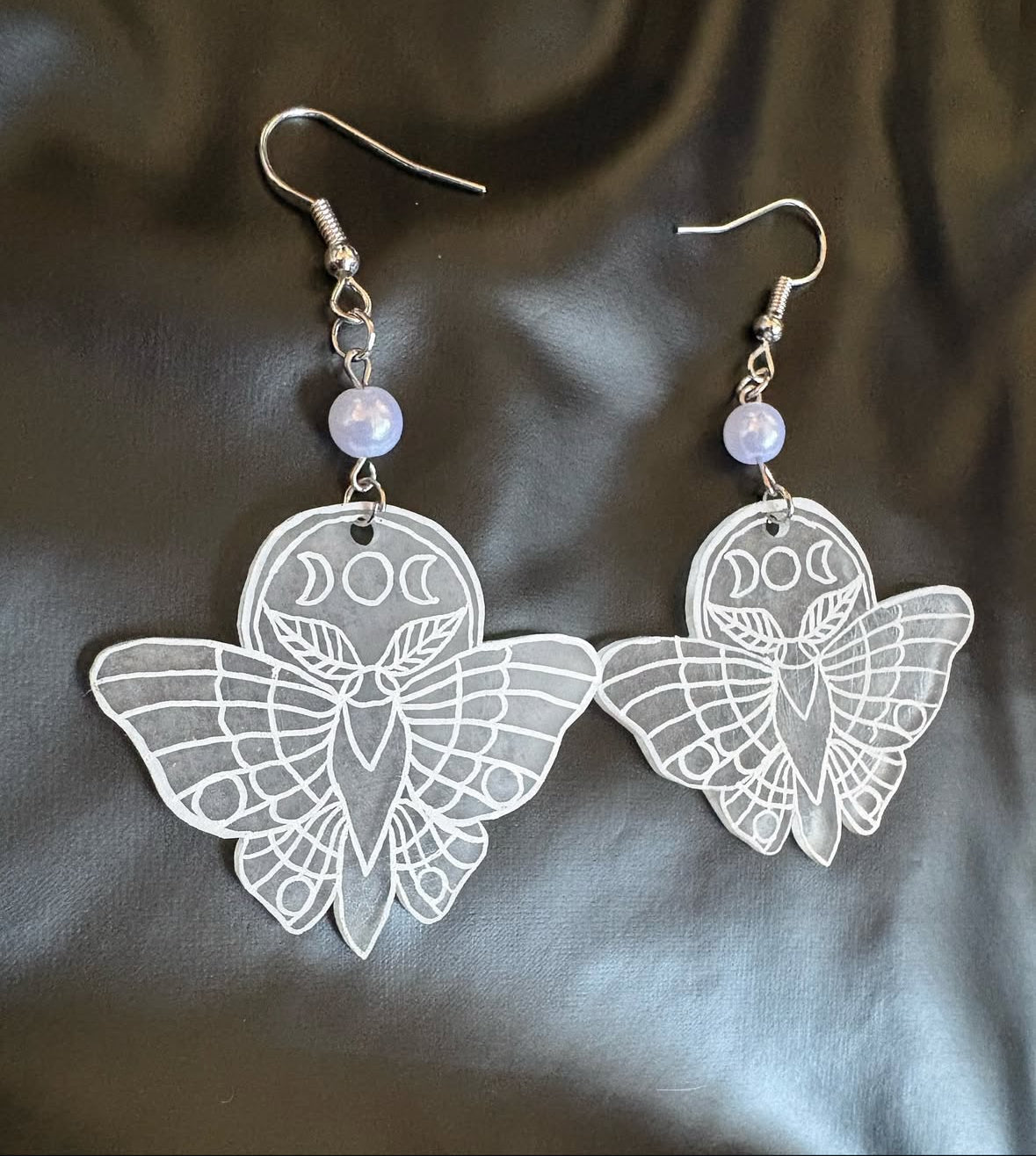 Celestial Moth Earrings