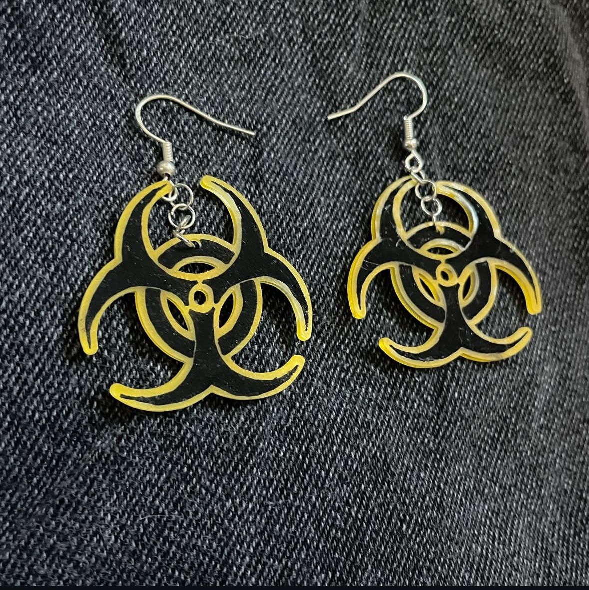 Biohazard Earrings