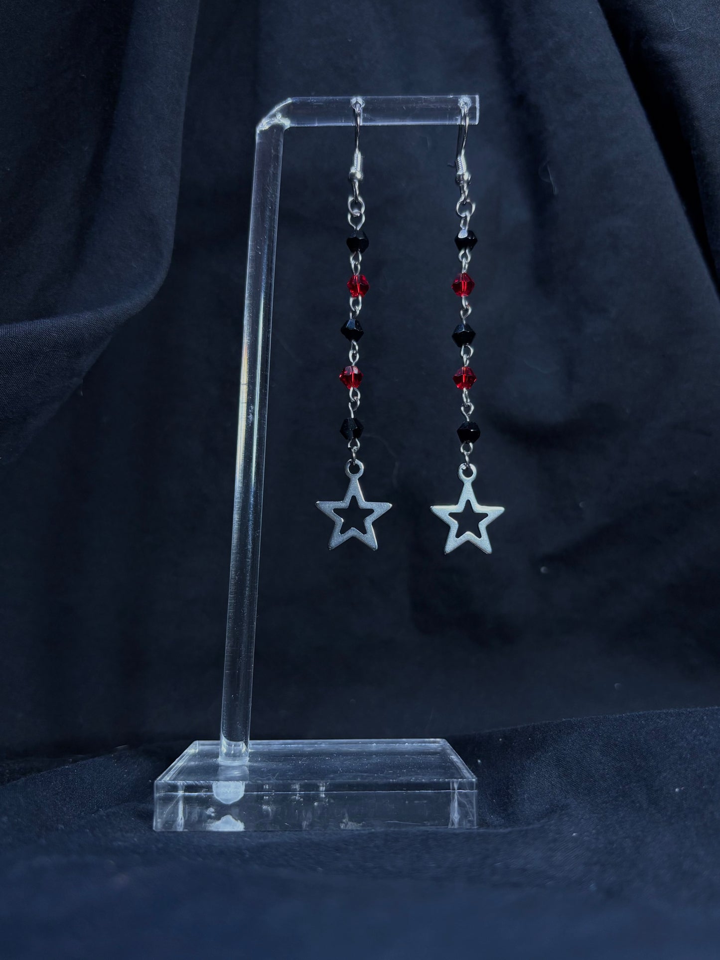 Beaded Star Earrings
