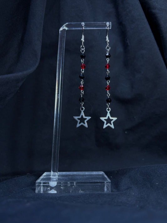 Beaded Star Earrings