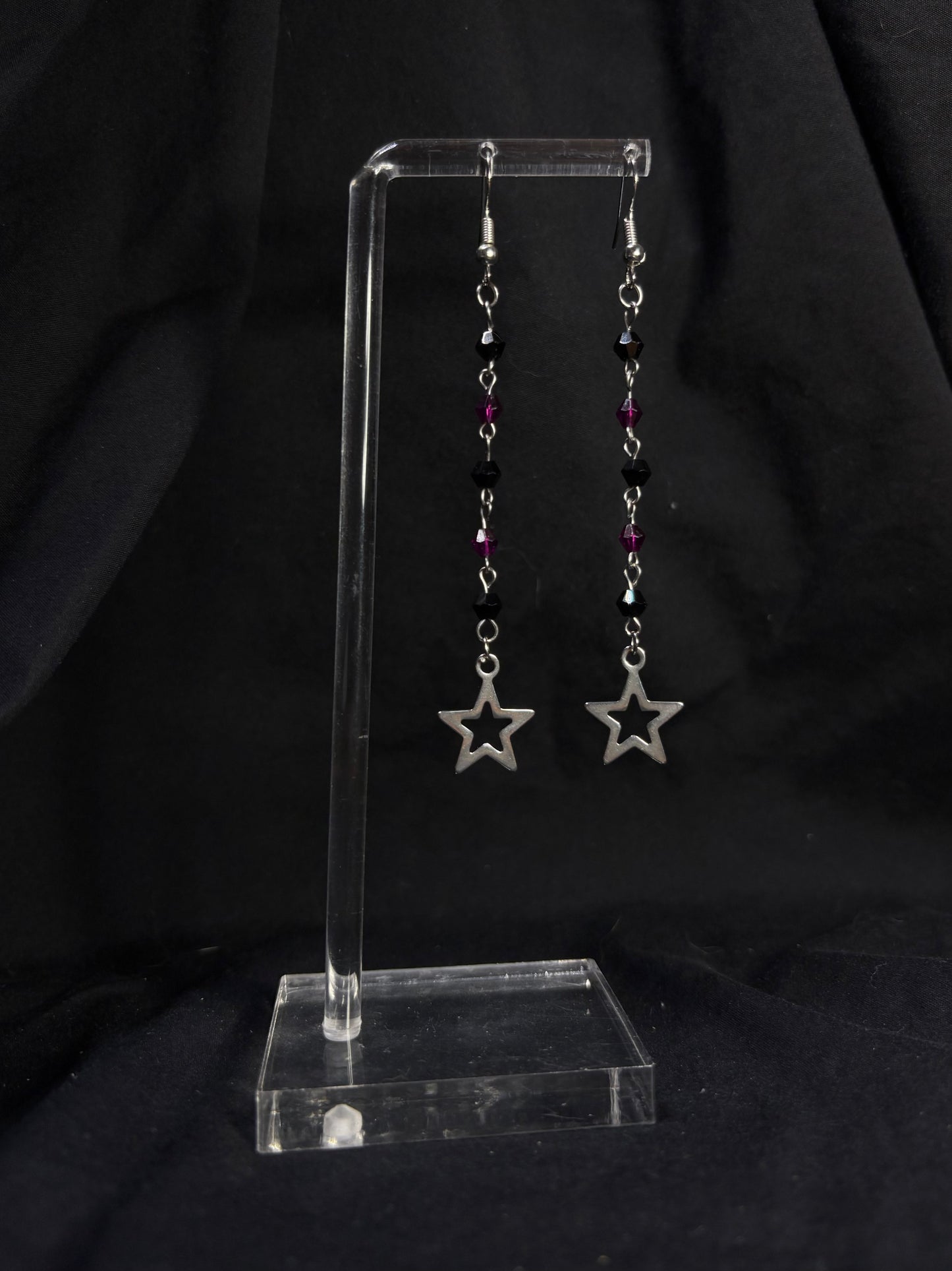 Beaded Star Earrings